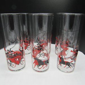 VINTAGE COLLINS COCKTAIL GLASSES SET OF 6.